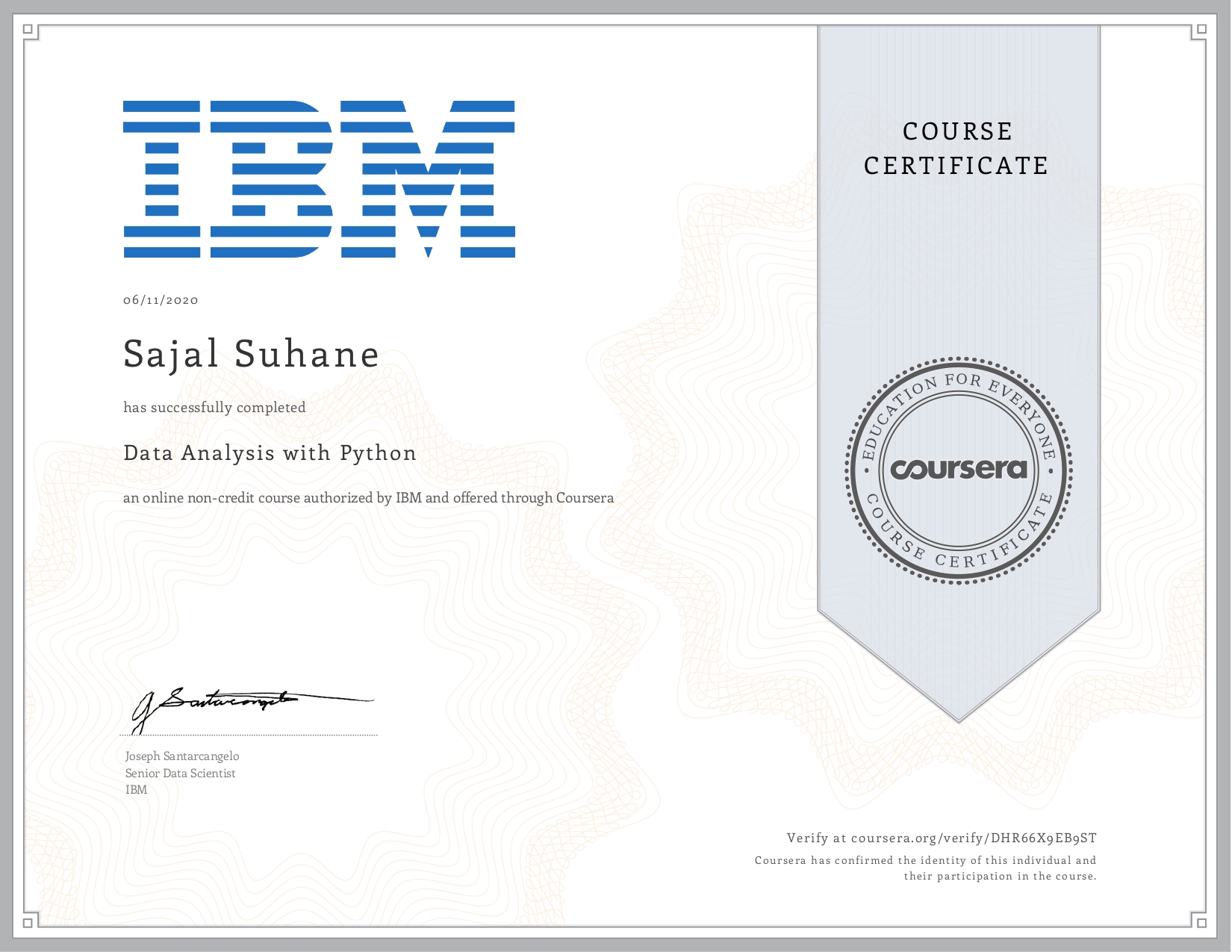 IBM Data Analysis with Python